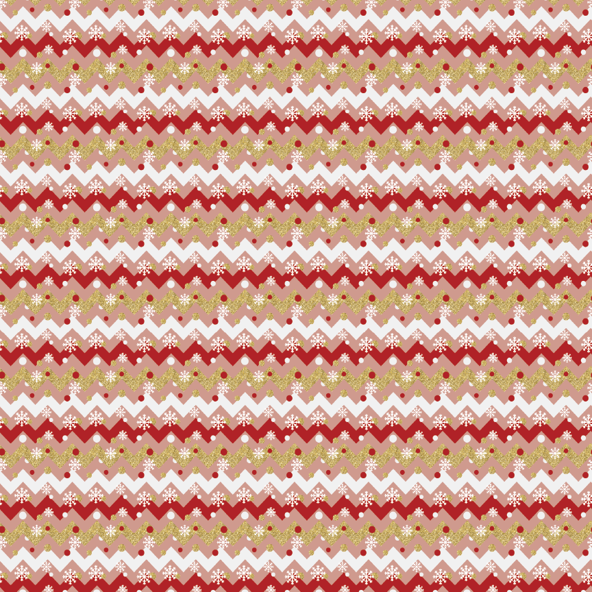 Christmas Chevron Snowflakes Pattern Acrylic Sheets - CMB Pattern Acrylic